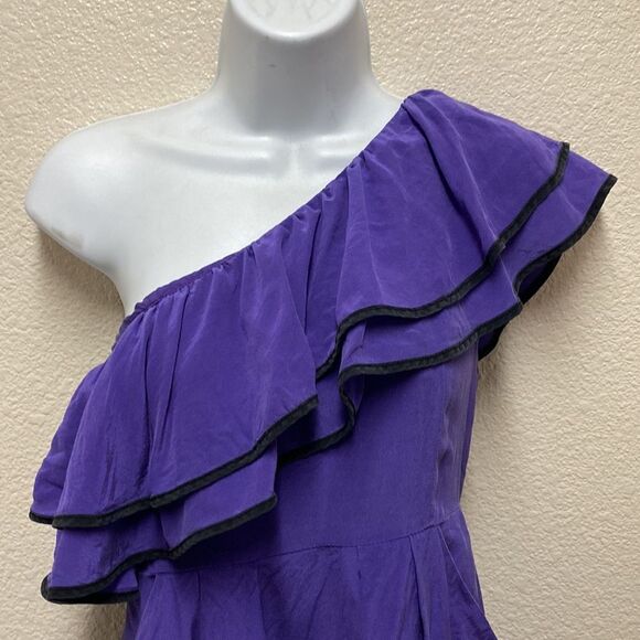 Yumi Kim Lanie Silk One Shoulder Mini Dress Small - Picture 4 of 7